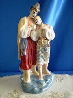 Régi Orosz porcelán szerelmes pár 27 cm magas nagyon szép állapotban