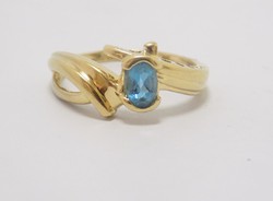 Kék köves arany gyűrű (ZAL-Au69213)