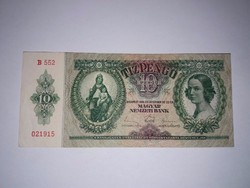 10 Pengő 1936-os  nagyon szép ropogós   bankjegy!