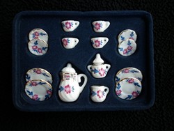 Porcelán kávés készlet miniatúra baba ház dekoráció 2.
