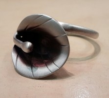 Különleges viràg formàjú ezüst gyűrű ( lengyel fémjeles) 