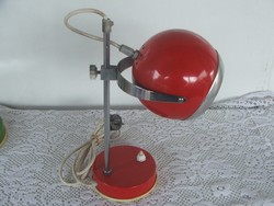 Szarvasi piros gömb búrás, asztali lámpa,műhelybe is