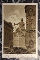 Budapest - Magyarország elszakított területeinek egyik szobra - Nyugat - képeslap