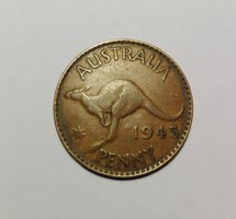 Ausztrál 1 penny 1945 NSZ