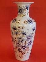 ÚJ! Zsolnay váza búzavirág mintával