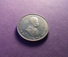 Nagyon szép jubileumi ezüst 1 korona 1896 KB . 5 g. 
