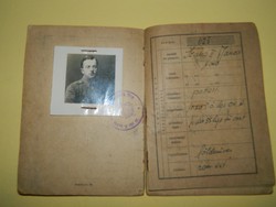 II. Világháborús Zsoldkönyv Szabó János Honvéd