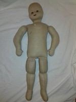 Vintage ritka óriási jelzett  HEIDI svájci rongy baba 75 cm Switzerland