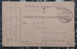 I. Világháború - M.kir. budapesti 30. népfelkelő gyalog... - 1917 - levelezőlap