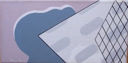 Deim Pál - Téli reggel 15 x 30 cm akril, vászon