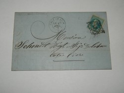 1870 Napóleon 20 centes, levél