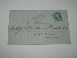 1865  Napóleon 20 centes, levél