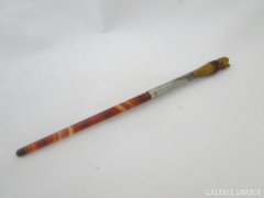 5699 Antik faragott fejes díszes töltő ceruza