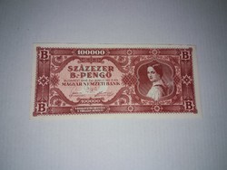 Százezer B.-Pengős bankjegy,1946-os!