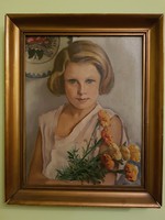 Zádor István portré festmény