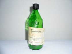 Retro papír címkés üveg palack VEGYSZER felirattal - Buszesz Budapesti Szeszipari Vállalat - 1972-es
