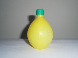 Retro citrom italpor műanyag palack flakon - 1980-as évekből