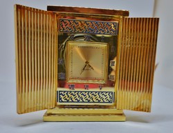 Gyönyörű miniatür szekrény réz óra