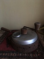 kézi kávépörkölő-antik használati tárgy