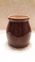 Brown ceramic vase