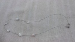 Silver necklace (necklace) with pearls and shells (silpada)
