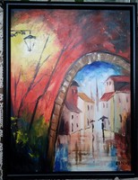 Kinva original modern atmospheric oil painting