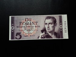 5 Forint 1955 !!! Bankjegy tervezet.-- Másolat.