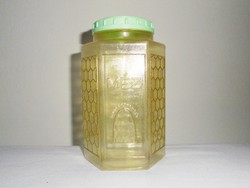 Retro MÉZ HUNGARONEKTÁR mézes műanyag flakon palack bödön - 1970-es évekből
