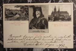 II. Rákóczi Ferenc - Szülőháza (Borsi kastély) - Nyugvóhelye (Kassa) - 1906 - képeslap