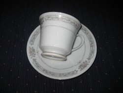 Tea cup, with saucer, fine Chinese porcelain, marked