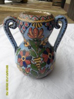 híres Csenki Czvalinga István régi hódmezővásárhelyi kerámia váza
