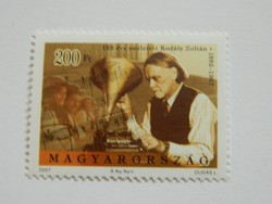 2007 Kodály Zoltán (II.) postatiszta bélyeg! névérték:200ft!