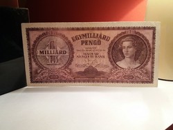1 Milliárd Pengő  1946-os ,   szép bankjegy !