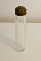 Antik sószóró üveg-réz