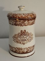 Spanyol (?) porcelán dohánytartó edény
