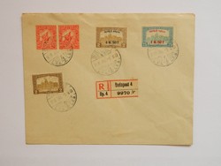 1918 repülő posta ajánlott boríték RITKA!!!
