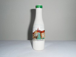 Retro Csongrád emlék - Csongrádi kerámia dísztárgy váza palack butykos