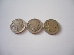  5 Cent USA nikkel 1935,1919,1927