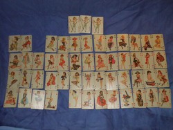Szexi lányos francia kártya,piros hátlap