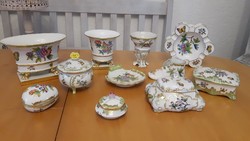 11 darabbòl állò hibátlan Herendi Viktoria porcelán gyűjtemény!!