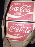 1980-as évekből Coca-Cola 12 doboz gyufa eredeti csomagolásában