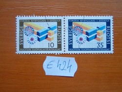 SVÉDORSZÁG 10+35 ŐRE 1 PÁR 1967 finn telepesek E424