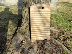 Antik nagyméretű mángorló fa, mosófa (50 x 27 cm)
