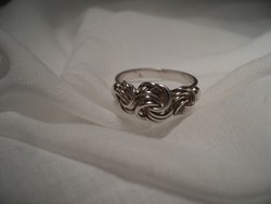 Régi rózsa fonatos ezüst gyűrű