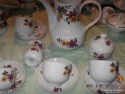KAHLA  Német tavaszi virágos teás készlet 4 személyes