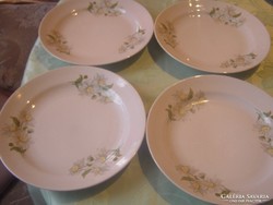 Margarétás zsolnay  lapos tányér 4 darab