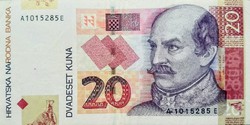 Horvátország 20 kuna 2001 VF 