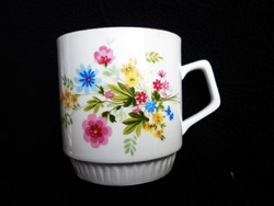 Zsolnay ritka virágmintás teás csésze, bögre (1.)