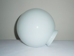 Fehér gömb üveg lámpa bura - csatlakozás sima burabefogóval