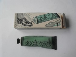 BÉVÉ Cipőtisztitó-krém eredeti dobozában 1930as évekből